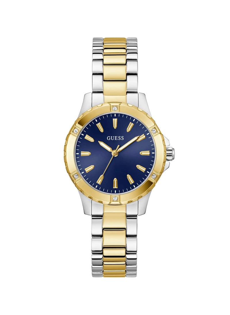 Guess Women’s Mist Blue Round Analog  Quartz Watch GW0948L3 - Image 1